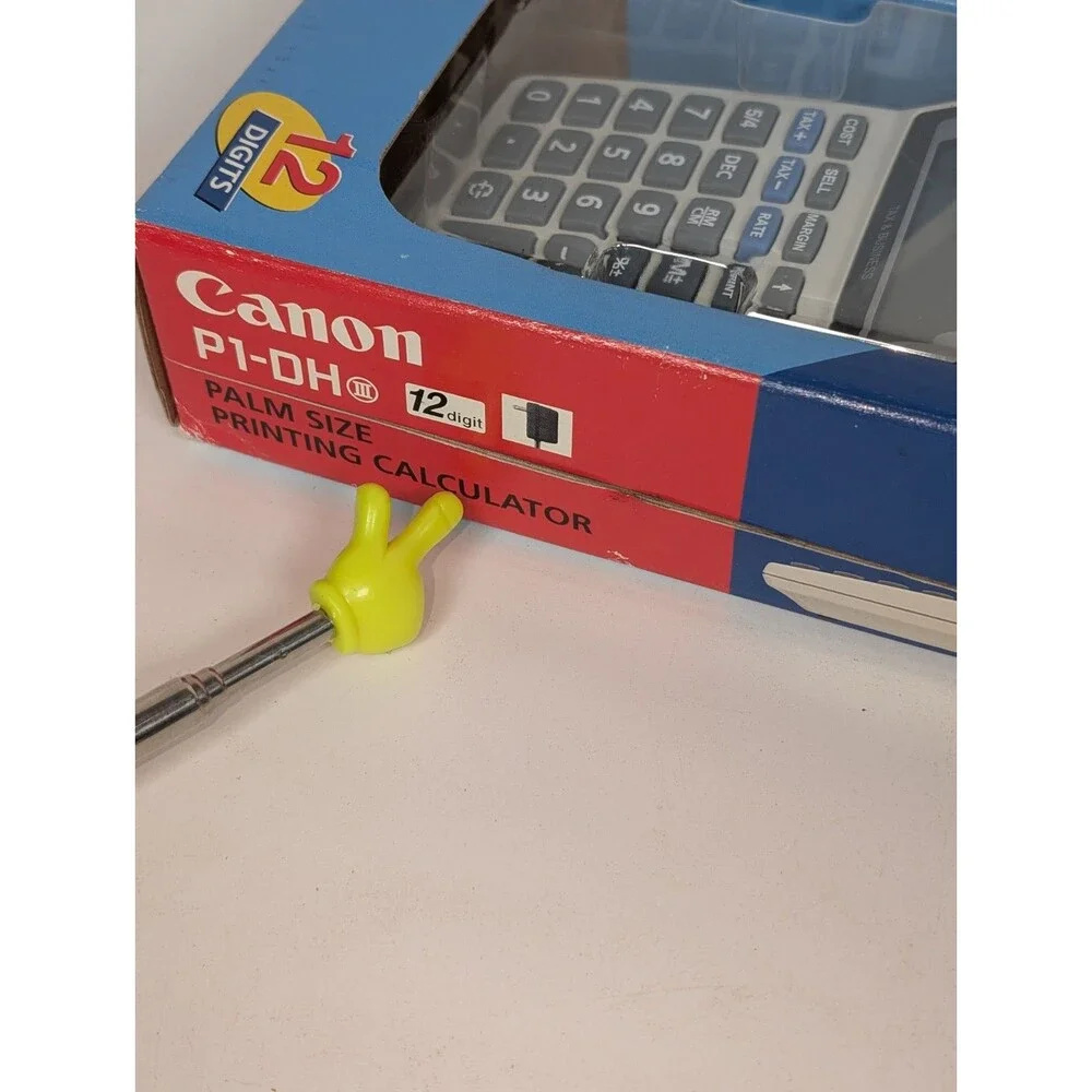 Canon P1-DH III Palm Size Printing Calculator New In Box 12 Digit Business AC